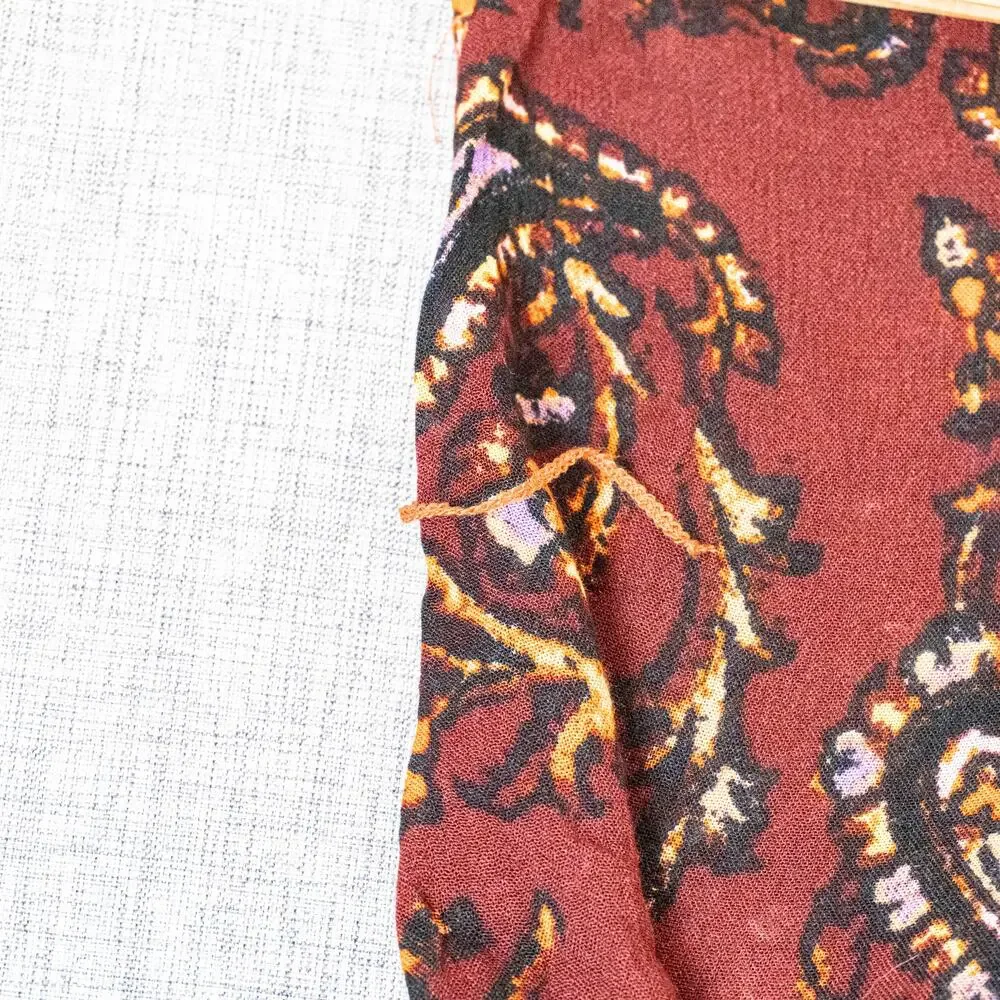 Free People Boho Paisley Kimono Cardigan vest open front sz XS - Picture 10 of 10